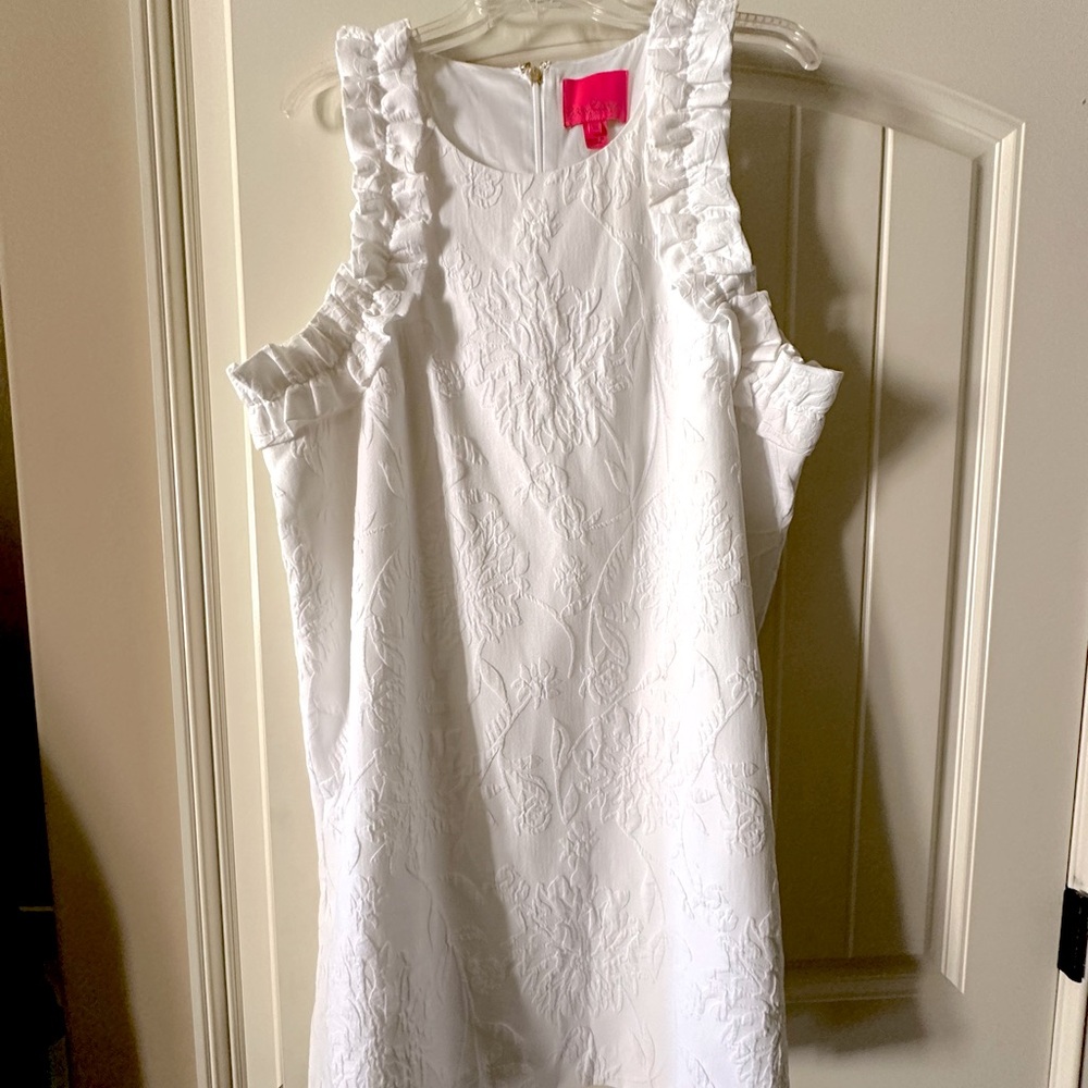 Lilly Pulitzer “Kailee” Ruffle Shift Dress, XL